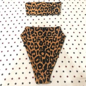 Cheetah Print Bikini Set